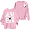 thumbnail image 2 of Pink Hoodies for Women Soccer Mom Sweatshirt Women Funny In My Soccer Mom Graphic Shirts Fall Football Mama Long Sleeves Tops Fall Outfits for Women 2024, 2 of 4