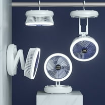 YZEGDCH Multifunctional Foldable Desktop Fan,Charging Small Fan with Night Light,Wall Mounted Rotating Ceiling Fan,Small USB Desk Fan