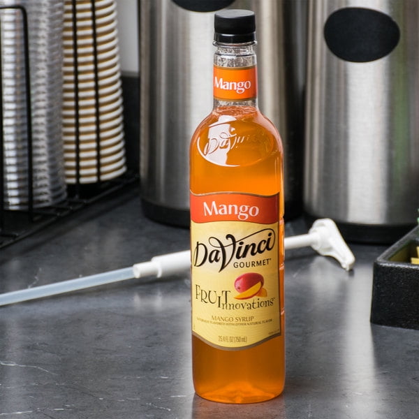 DaVinci Gourmet 750 mL Fruit Innovations Mango Cold Beverage Flavoring / Fruit Syrup