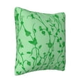 thumbnail image 2 of LNWH Decorative Pillow Covers, Flowers Green Vines Square Sofa Decorative Knit Pillow Case, 16"x16", 2 of 8