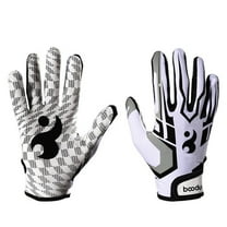 TELOLY Goalie Gloves Cold&Windproof Goalkeeper Gloves Soft Inside Lining Youth Football Gloves Keeps Hands Warm White S