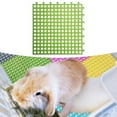 thumbnail image 6 of FITYLE Rabbit Feet Pad Bunny Resting Mat with Hole Washable Durable 30x30cm for Kitten Puppy Leak Water Design Small Animal Cage Mat green, 6 of 9