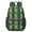 Football Stripe Darkgreen Pattern, variant on Football Icon Green Pattern 17" Waterproof Oxford School Backpacks for Teens, S-Shape Padded Straps, for School, Travel, Hiking, Camping