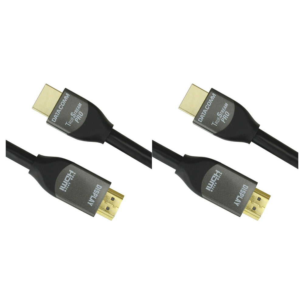 2 Pack Electronics 461812BK 18Gbps HDMI Cable (12ft