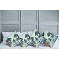 thumbnail image 2 of Ambesonne Dinosaur Throw Pillow Cover 4 Pack, T-Rex Playing Ice Hockey, 20", Petrol Blue Pale Ruby, 2 of 7
