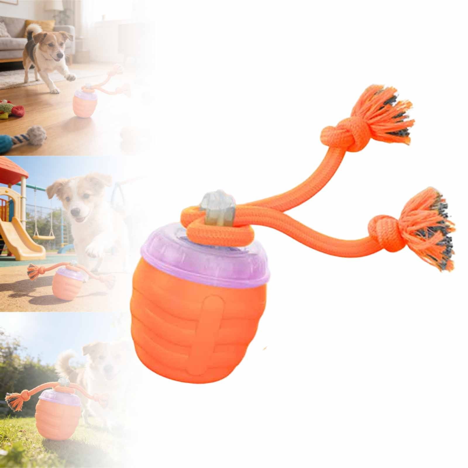 Interactive Dog Toys, 2026 Upgraded Motion Activated Squeaky Cat Balls, 360° Smart Automatic Rolling Moving for Bored Pet Cats Dogs, Interactive Dog Balls (Orange)