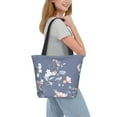 thumbnail image 2 of Pofeuu Watercolor Flowers Butterfly Print Women Fashion Shoulder Handbags Top Handle Satchel Bags Tote Shoulder Shopping Bag Stylish Canvas Tote Bag, 2 of 6