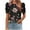 Black /Pink Flower, variant on Floleo Womens Short Puff Sleeve Tops Trendy Dressy Boho Blouses Fashion Crewneck Printed T Shirt Casual Summer Tunic Shirts