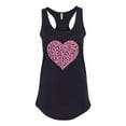 thumbnail image 2 of Wild Bobby, Pink Ribbon Heart, Breast Cancer Awareness, Women Racerback Tank Top, Black, Small, 2 of 5