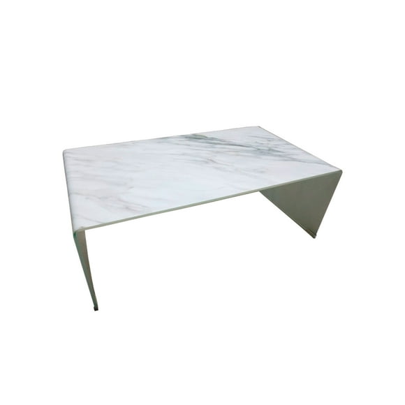 MESA DE CENTRO FRIDA MARMOL BLANCO-CRISTAL Terzetto FRIDA