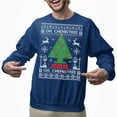thumbnail image 2 of Ugly Christmas Sweater, Xmas Holiday Mens Womens, Funny Santa Sweatshirt, Tree Dachshund Ugly Christmas Sweatshirt Womens Mens, 2 of 5