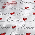 thumbnail image 4 of jafea Valentines Shower Curtains for Bathroom Love Shower Curtain Valentine''s Day Contracted Bathroom Decor Washable Durable Fabric Shower Curtains 72''''x72'''', 4 of 6