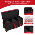thumbnail image 2 of Roller de bolos Aleemin de 3 bolas con ruedas y compartimento para zapatos, 2 of 7