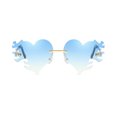 thumbnail image 2 of Qarigey Gafas de sol con protección para entretenimiento y socialización Gafas de sol Gafas de sol para hombre Love Heart Gafas de sol Lentes C14 1, 2 of 6