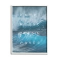 thumbnail image 4 of Stupell Industries Happiness Comes in Waves Nautical Phrase Blue Waves, 16 x 20,Design by Daphne Polselli, 4 of 5