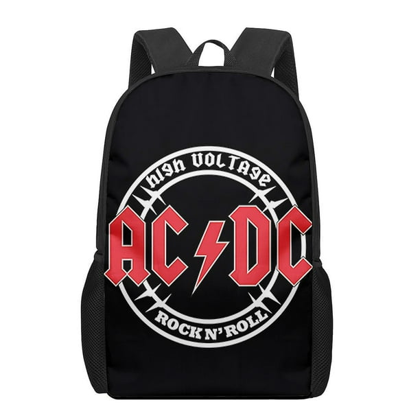 Ac Dc Band 3d Print School Backpack For Boys Girls Teenager Kids Book Bag Casual Shoulder Bags 16inch Satchel Mochila Bodega Aurrera en linea