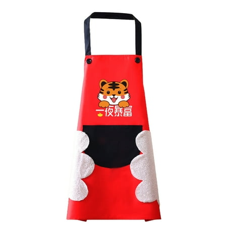 

Skys Kitchen Apron Exquisite Pattern Waterproof Lightweight Cooking Pinafore Lovely Print Women Apron for Home
