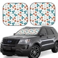 thumbnail image 6 of Kdxio Floral Strawberr Print 2-Piece Sun Shade Front Windshield - Foldable Car Front Window Sunshades for Most Sedans SUV Truck, 6 of 6
