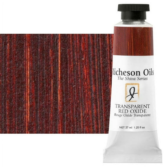 Shiva Signature Artist Oil Color - Transparent Red Oxide, 1.25 oz Tube