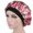 Pink, variant on Gupgi Women Sleeping Cap Floral/Leopard Salon Bonnet Elastic Band Night Caps