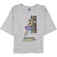 thumbnail image 1 of Skechers Selfie Girl Graphic playera para mujer, gris, XS, 1 of 2