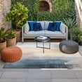 thumbnail image 2 of Navy Blue Beige Gray Outdoor Rug for Patio/Deck/Porch, Non-Slip Large Area Rug 5 x 8 Ft, Modern Abstract Art Indoor Outdoor Rugs Washable Area Rugs, Reversible Camping Rug Carpet Runner, 2 of 8