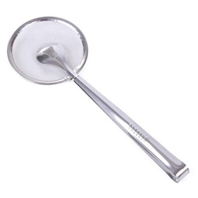 Wdftyju Colador de alimentos de aceite de acero inoxidable, cuchara de filtro, Clip para aperitivos, accesorio de cocina para el hogar Wdftyju 3yy5hk3re9kd4vc2