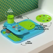 Discovery™ Pottery Studio Motorized Clay Art Station, Includes Wheel, 3 Molds, Tools, Paints, and Air-Dry Clay