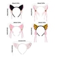 thumbnail image 3 of Kitten Headbands Cosplay Bells Ear Hairbands Headwear Makeup Washing Face Hairbands Birthday Party, 3 of 9