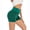 Green, variant on FANNYC Women's Yoga Shorts Sexy High Waist Workout Shorts Hips Slim Gym Sports Shorts Elastic Waistband Biker Shorts Girls,Off-White/Black & White/Dark Grey/Rose Red/Green/Color Blue