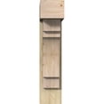 thumbnail image 2 of Ekena Millwork 8"W x 24"D x 36"H Merced Block Rough Sawn Bracket w/ Offset Brace, Douglas Fir, 2 of 25