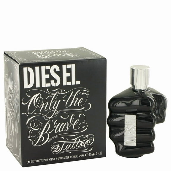 Diesel Only The Brave Tattoo Eau De Toilette Spray for Men, 4.2 oz
