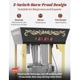 thumbnail image 7 of PopBria 12oz Countertop Popcorn Machine, Retro Professional Popcorn Maker, Movie Theater Style Popcorn Machine with Warming Deck, 64-Cup Large Batch for Home Theater and Party (Black and Gold), 7 of 7