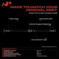 thumbnail image 3 of A-Premium Rear Complete Drive Shaft Prop Shaft Driveshaft Assembly Compatible with Subaru Forester 2006 2007 2008 2.5L, Automatic Transmission, Replace# 27111SA050, 3 of 10