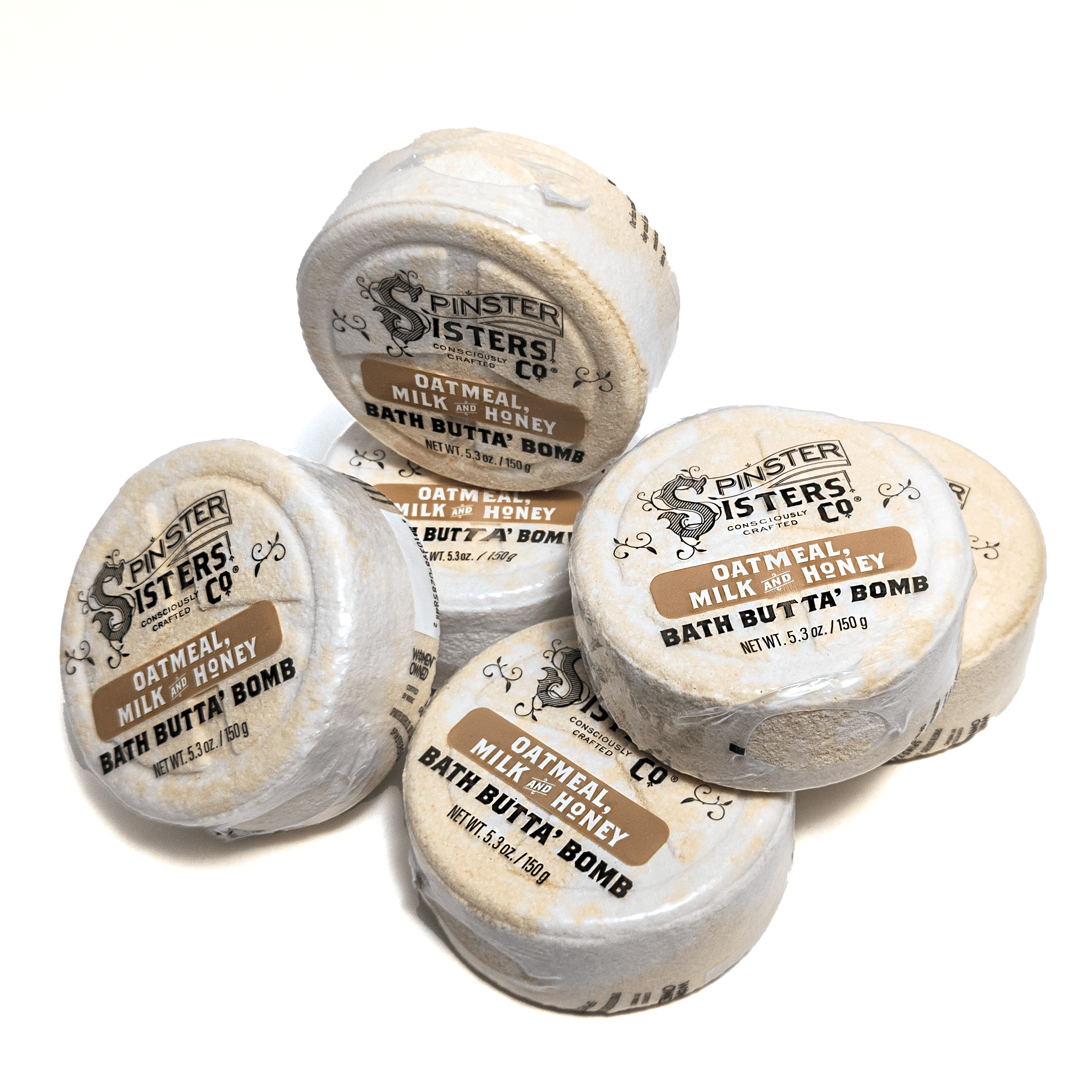 Oatmeal Milk & Honey Bath Bomb - 6 Pack