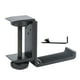 thumbnail image 1 of Soporte para auriculares Soporte para PC plegable Soporte para auriculares Soporte de aluminio para escritorio Gancho para escritorio, Estilo de clip para escritorio, Negro Inevent EL001440-01, 1 of 7