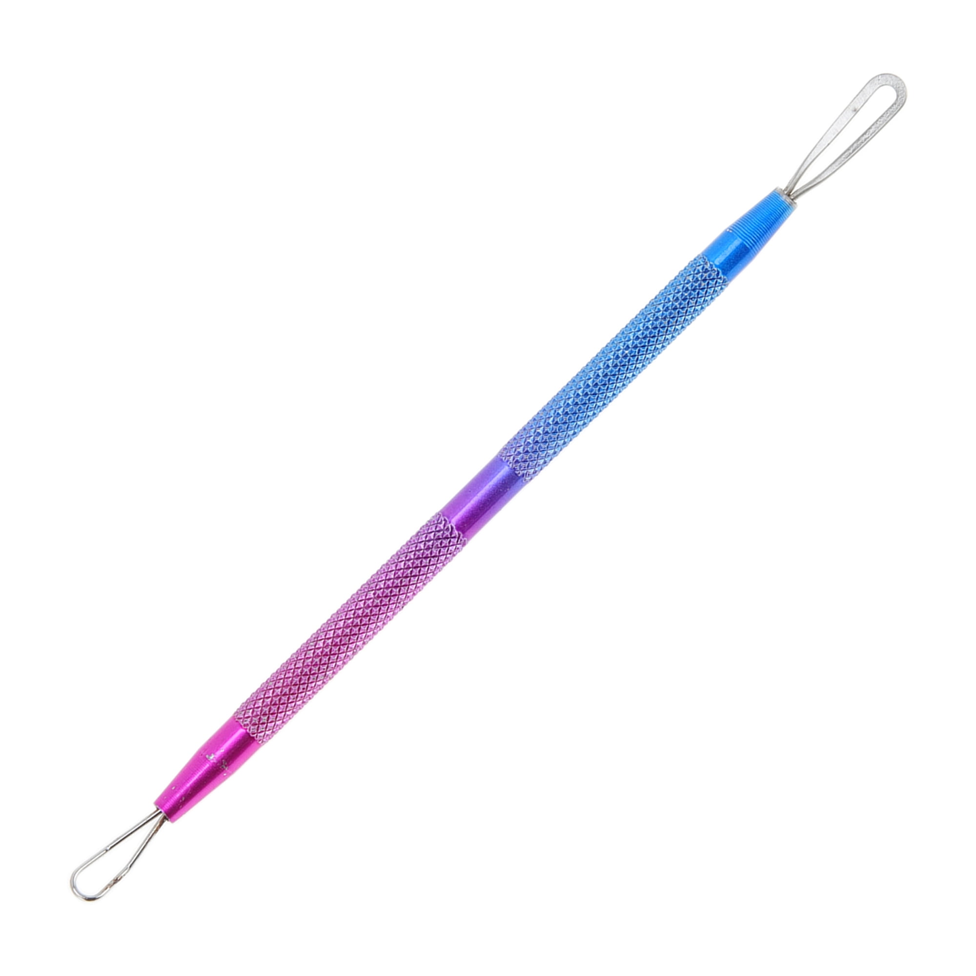 Unique Bargains 1pc Durable Squeeze Pimple Extractor Tool for Clear Skin Blue Purple