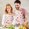 thumbnail image 3 of Pioneer Flower Floral Print Pattern Apron for Women and Men, Cotton Linen Waterproof with Pockets, Adjustable, 33x27 Inch for Kitchen, Gardening, BBQ, Salon, 3 of 6