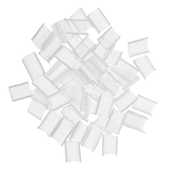 HILABEE 50 Pcs Colle à Ongles à la Kératine pour Extension de Cheveux à Rebond en U Fusion Chaude Blanc.