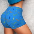 thumbnail image 4 of Balery Colorful Snake Pantalones cortos de entrenamiento estampados para mujer, sin costuras, ajustados, para gimnasio, yoga, correr, deportes, ejercicio activo, fitness.-X-Large, 4 of 8