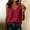 Red, variant on Women's Cotton Blend V Neck Sleeveless Tank Top Horizontal Pleated Front Casual Loose Summer Linen Texture Shirts S-3XL