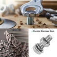 thumbnail image 2 of Uxcell 4-Pack Hex Head Screw Bolt with Nuts Flat & Lock Washers M10x30mm, 2 of 6