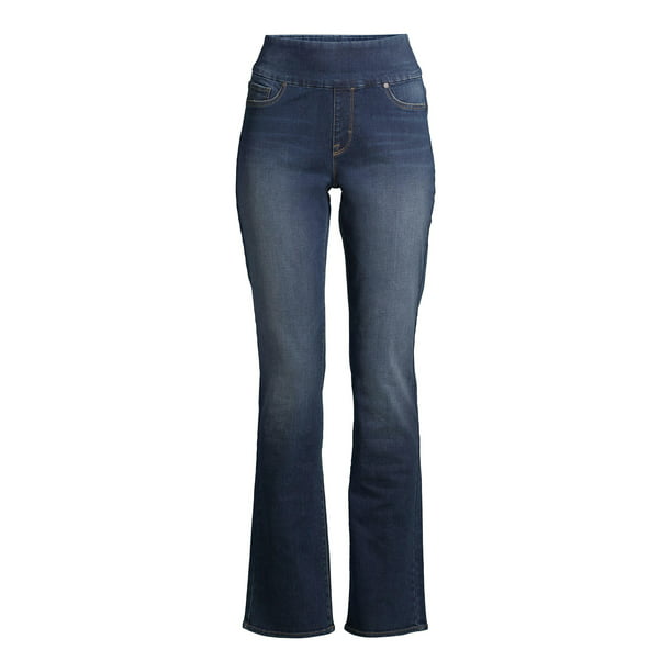 Time and Tru Women’s Pull-On Bootcut Jeans - Walmart.com
