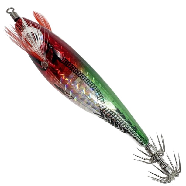 5uds. Señuelo de Pesca Luminoso Jigging Cebo ABS Horizontal para Noche de Agua Dulce (Estilo B)