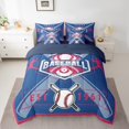 thumbnail image 2 of YST Twin Comforter Set for Baseball Decor - 7 Pieces Baseball Player Bedding Sets Twin Bed in a Bag with Reversible Baseball Bed Set,Comforter, Sheets, Pillowcases & Shams,Texsa, 2 of 5