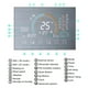 Thermostat d'Ambiance Programmable Intelligent WiFi Thermostat d'Ambiance Programmable Électrique Rétro-Éclairé LCD; Contrôleur de Chauffage BHT-8000-GALW, Argent – image 5 sur 8