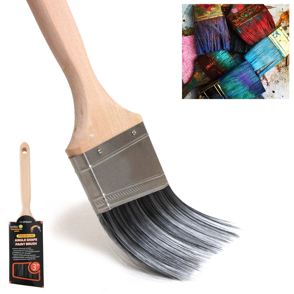 2-1/2" Angle House Wall,Trim Paint Brush Set Home Exterior or Interior Brushes