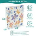 thumbnail image 3 of FORMRS 3 Ring Binder 1.5 inch with Pockets Set of 2 Clip Board 200 Sheets Capacity, Blue Retro Flower, 3 of 8