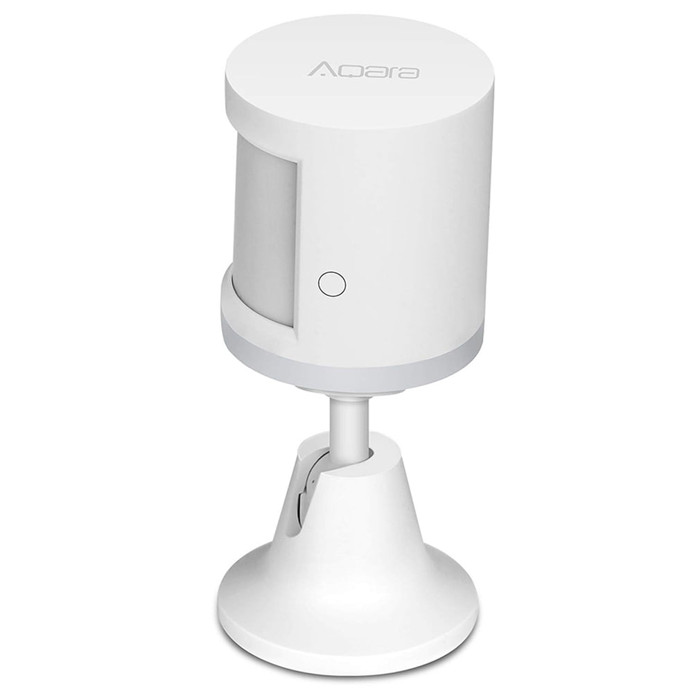 M Buder Smart Wireless Human Body Motion Sensor with Light Intensity Detector, 360-Degree Rotation Holder, 23 Feet Range, ZigBee Compatible for Indoor Home Security