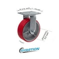 thumbnail image 2 of SY America Polyurethane Steel Heavy Duty Swivel Casters - Industrial Casters with Strong Load Capacity 1100LBS, Silent Use of Swivel Outdoor Caster, Furniture,Luggage Carts [5 Inches x 2 Width], 2 of 4